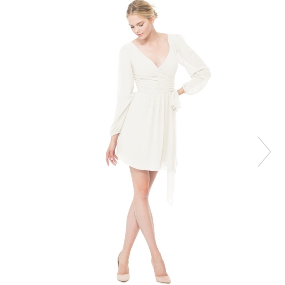 Ceremony by Joanna August Holly short wrap dress S